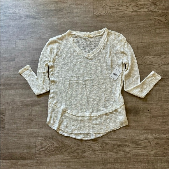 NWT We The Free Thien’s Hacci Sweater Top ~ Cream ~ Size S - Picture 7 of 9